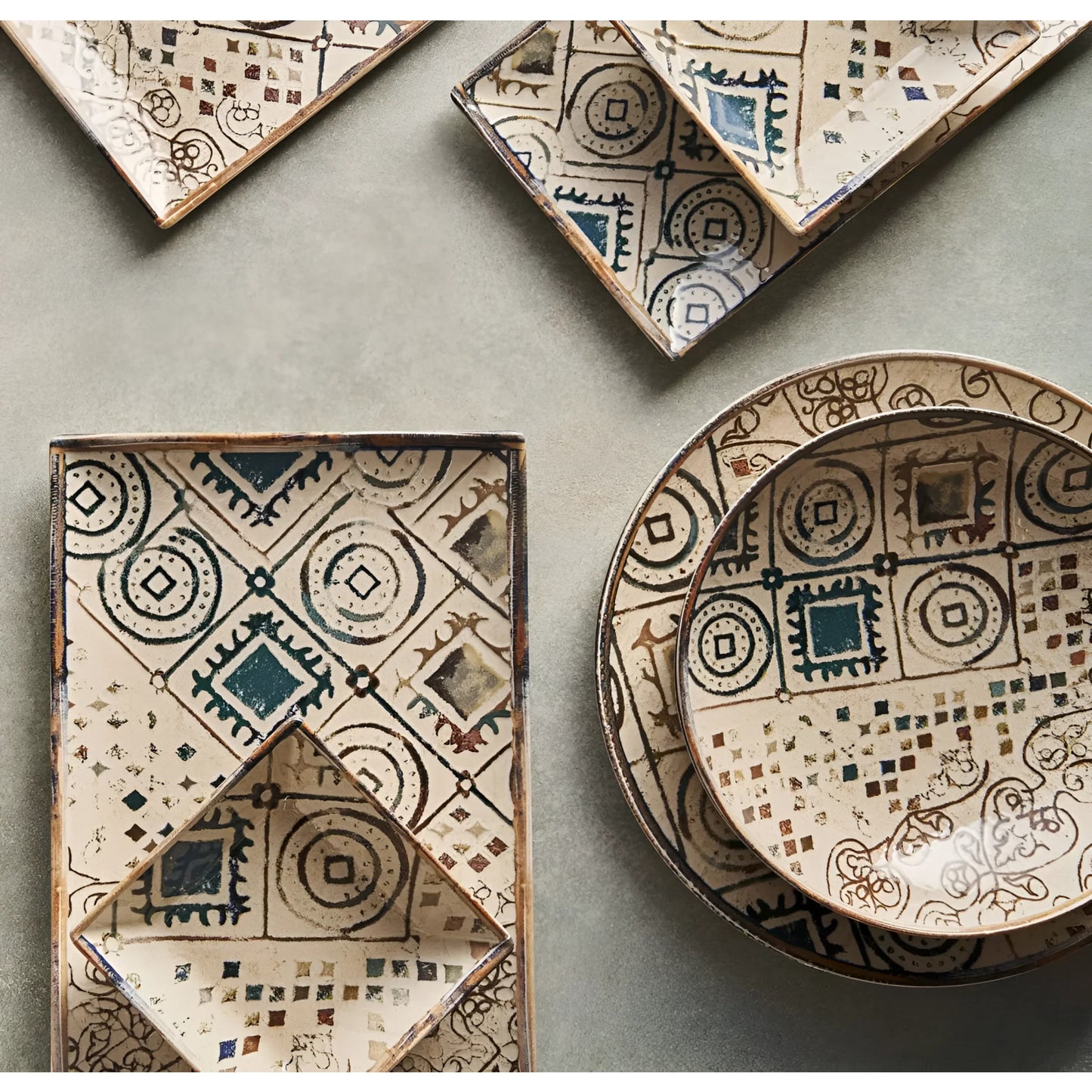 Creta 26cm dinner plates Stoneware