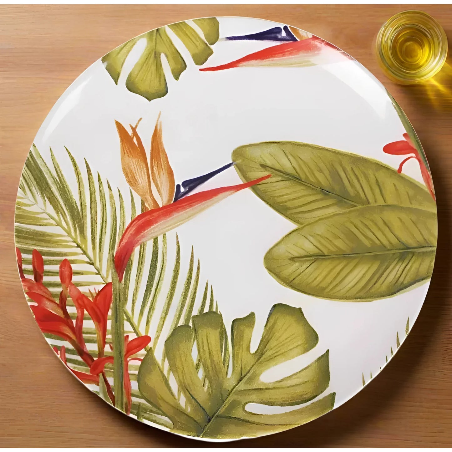 Dinner plates Paradise 26cm Stoneware Decorated jungle dinner plates