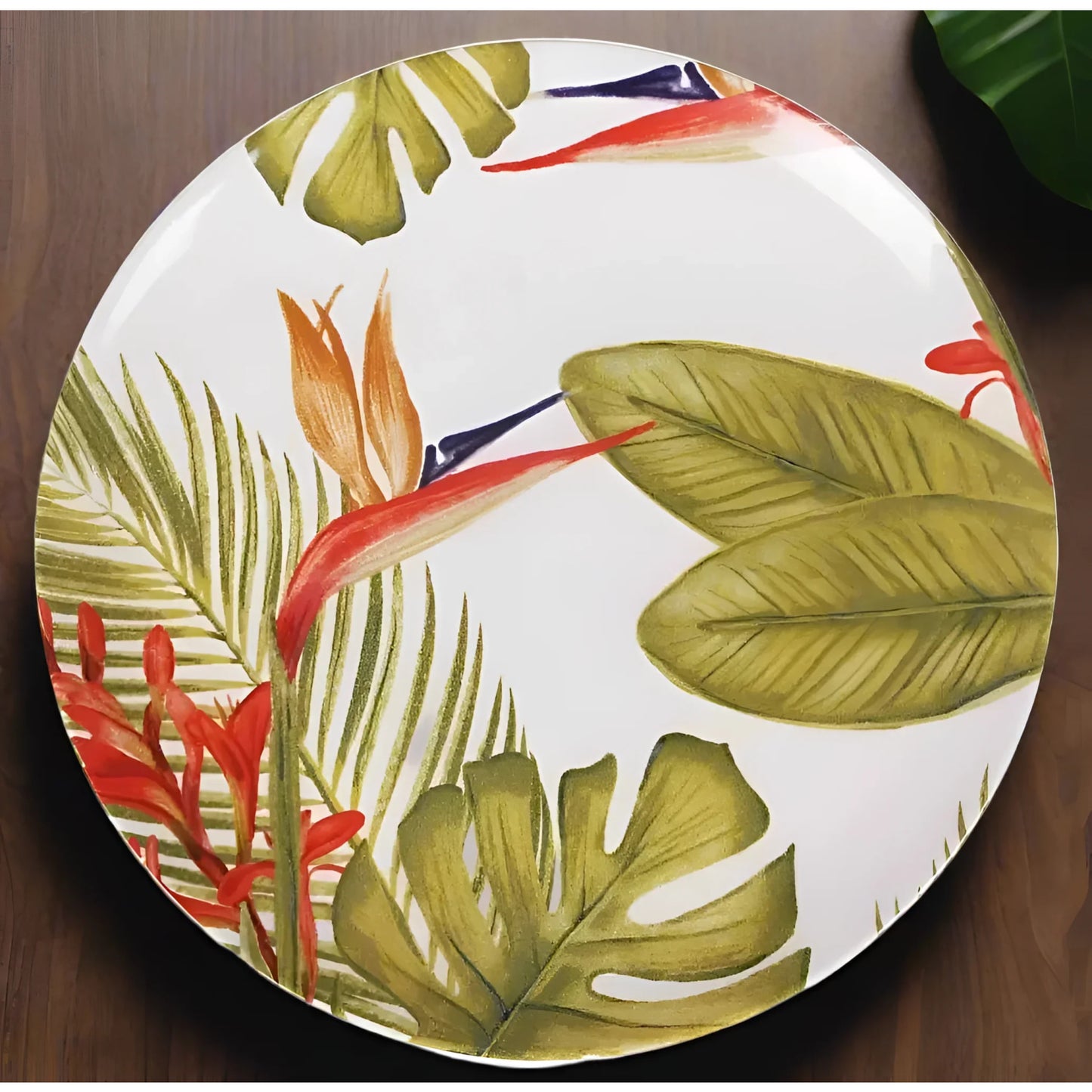 Dinner plates Paradise 26cm Stoneware Decorated jungle dinner plates