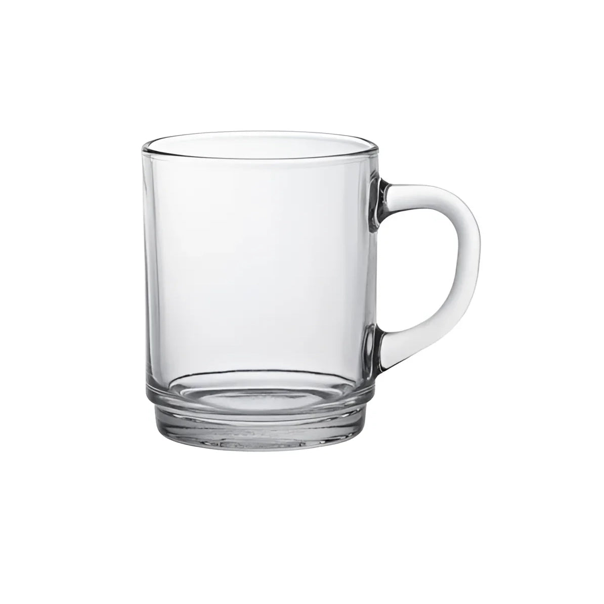 6x Duralex clear Stackable coffee tea mugs 260ml Versailles
