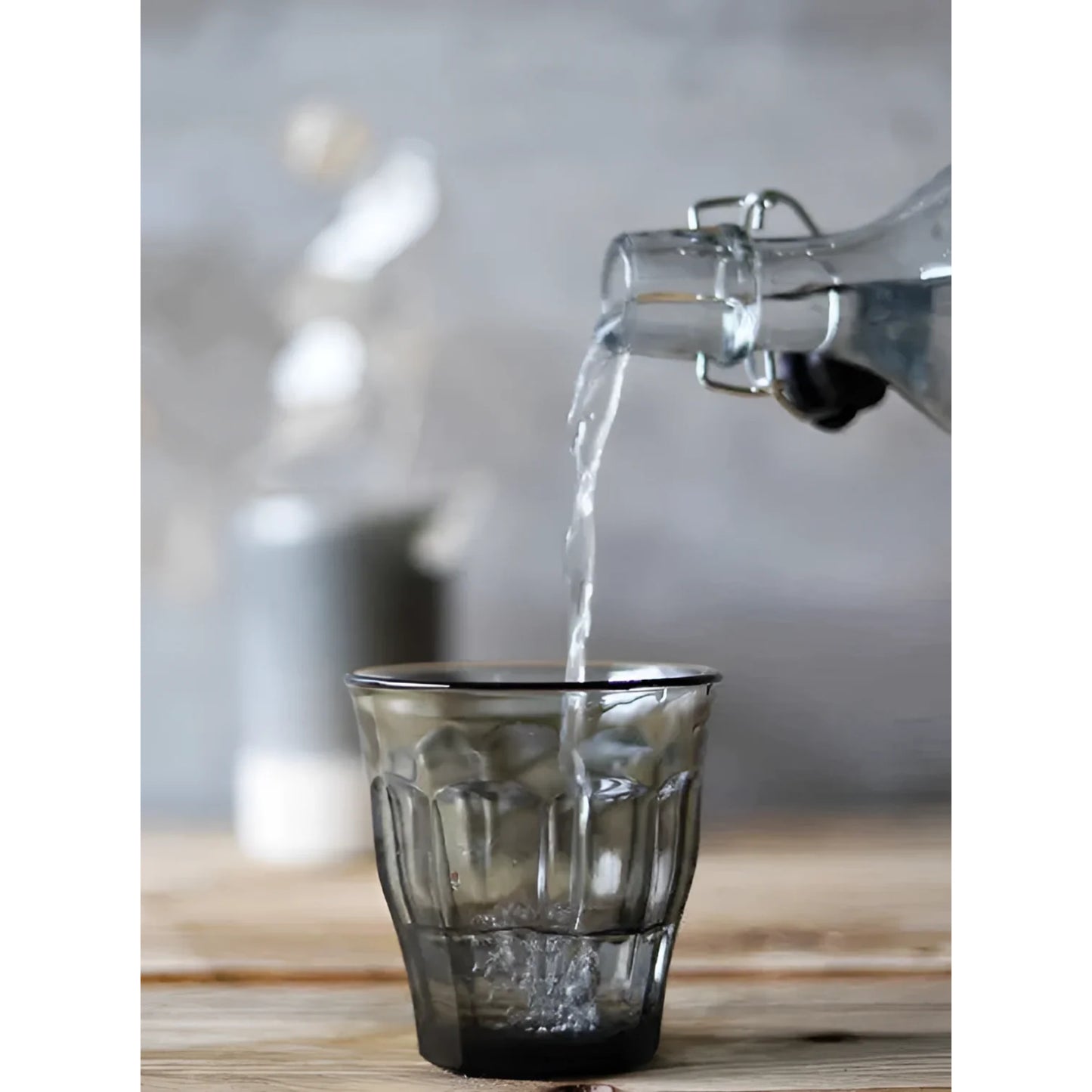 Duralex Grey Picardie drinking glasses tumblers 250ml