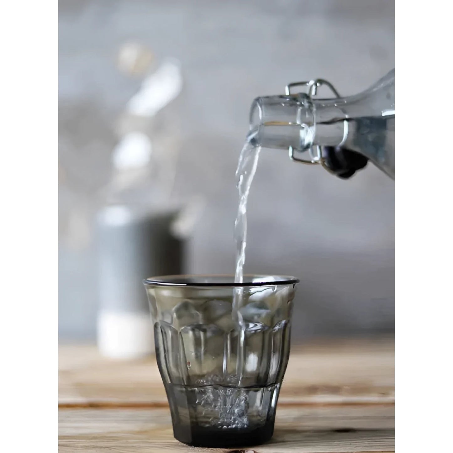 Duralex Grey Picardie drinking glasses tumblers 250ml