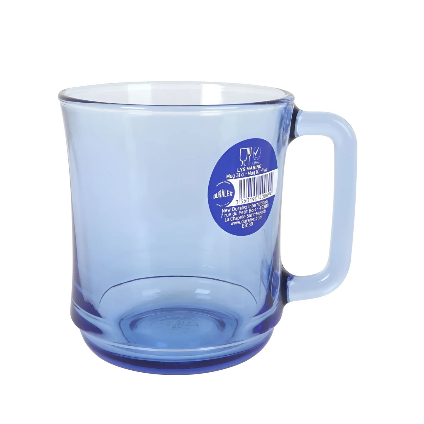 Duralex Marine Stackable coffee tea mugs 310ml Versailles