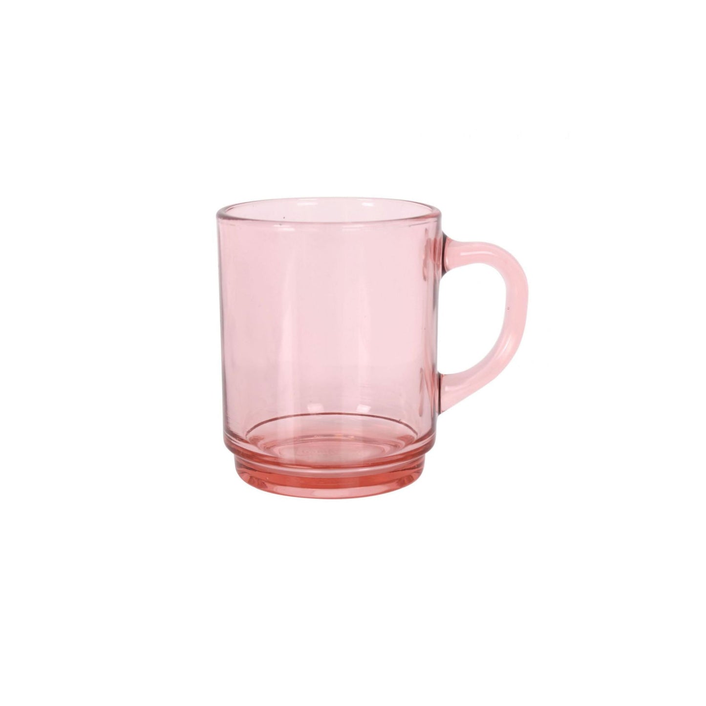 Duralex Pink Stackable coffee tea mugs 260ml Versailles