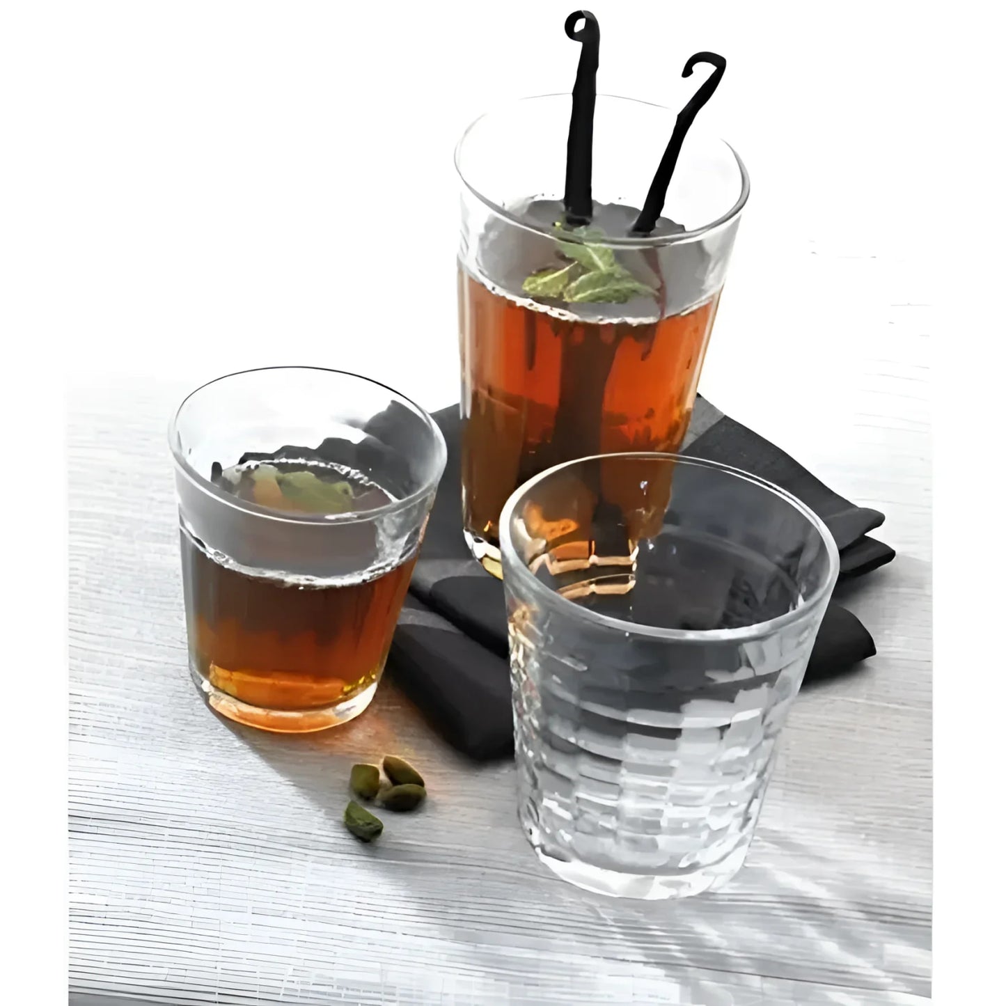 Duralex Prisme Clear Highball drinking glasses 500ml