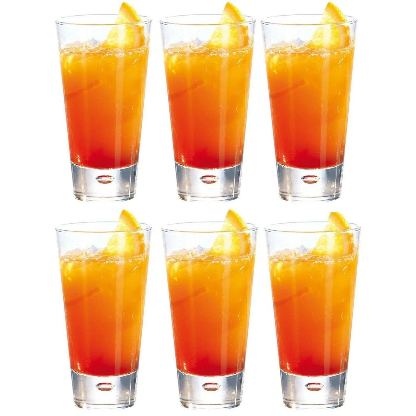 Durobor NORWAY bubble base Drinking glasses gin cocktail highball glasses