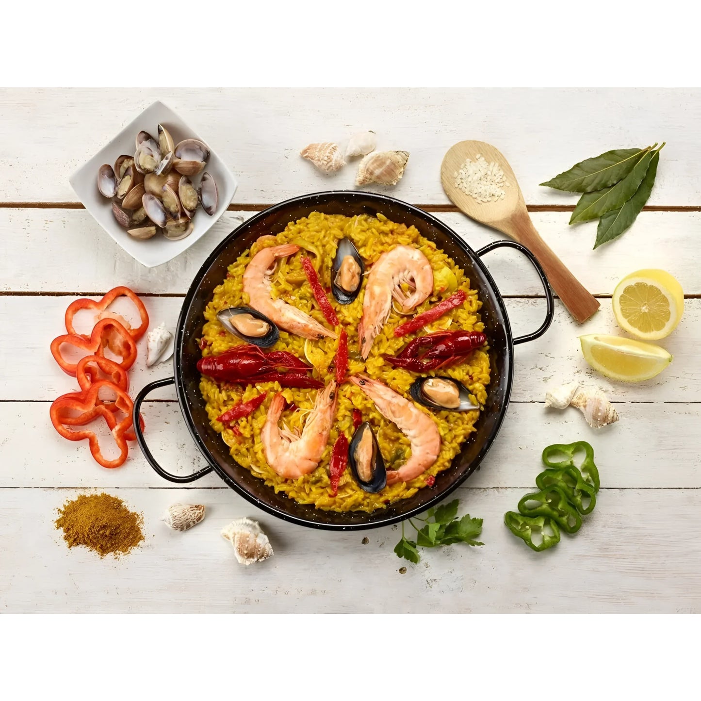 Estrella Spanish paella pan 28cm