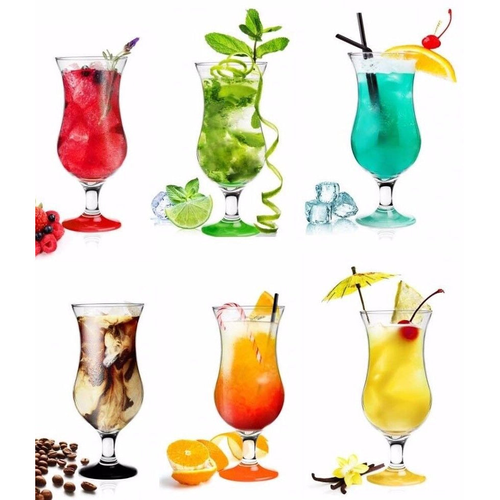 Fiesta Hurricane Pina Colada Cocktail Glass 460ml LAV