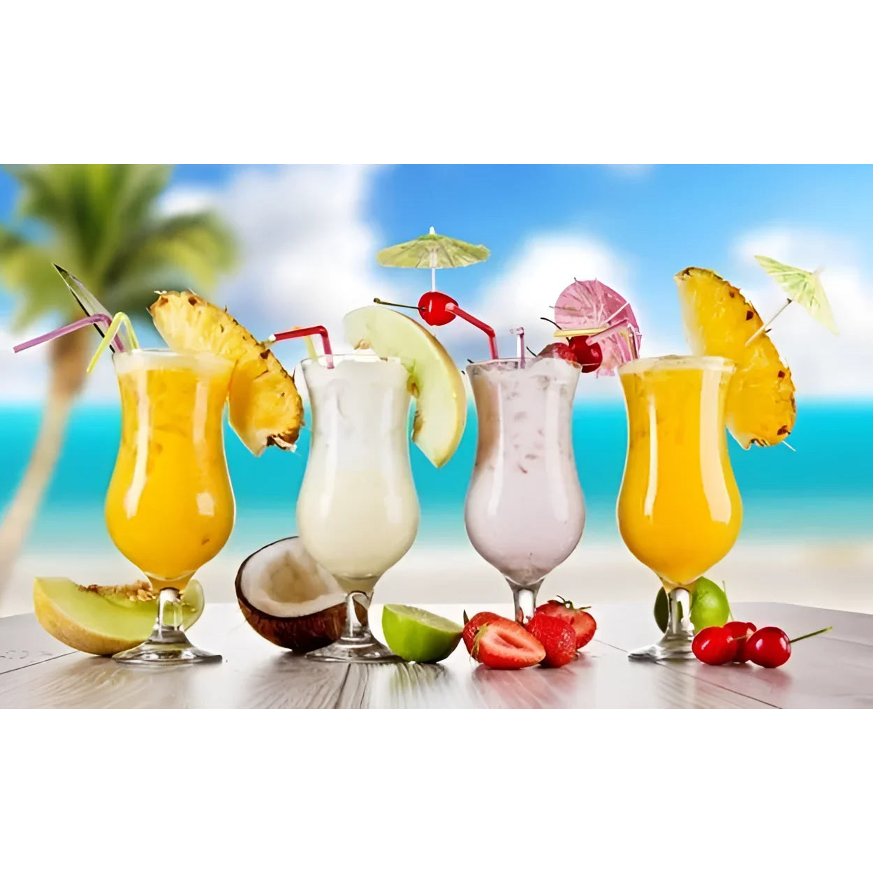 Fiesta Hurricane Pina Colada Cocktail Glass 460ml LAV