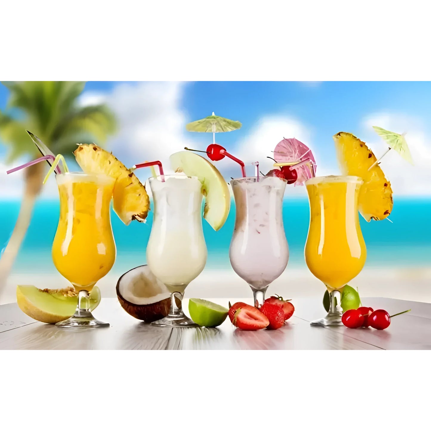 Fiesta Hurricane Pina Colada Cocktail Glass 460ml LAV