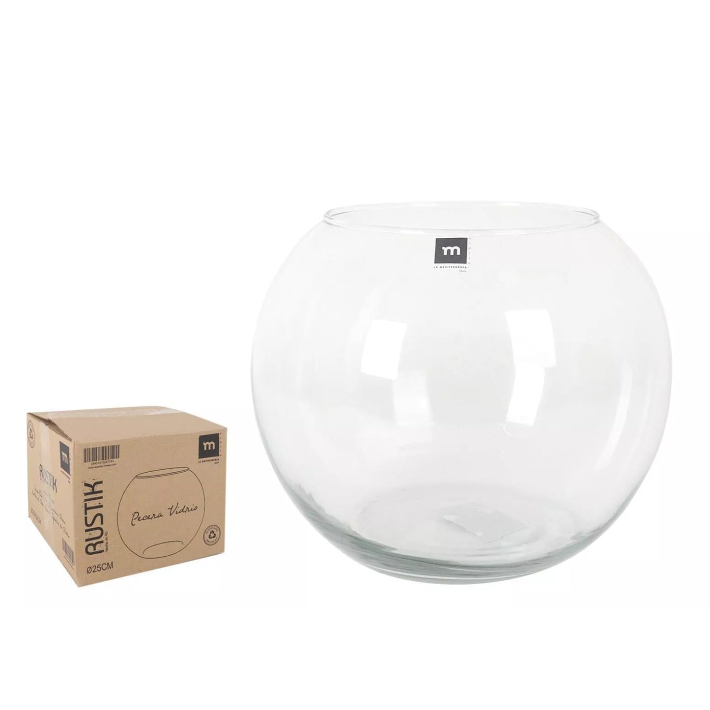 Fish Bowl 25cm Glass flower Vase aquarium Tank Wedding Gift Centrepiece