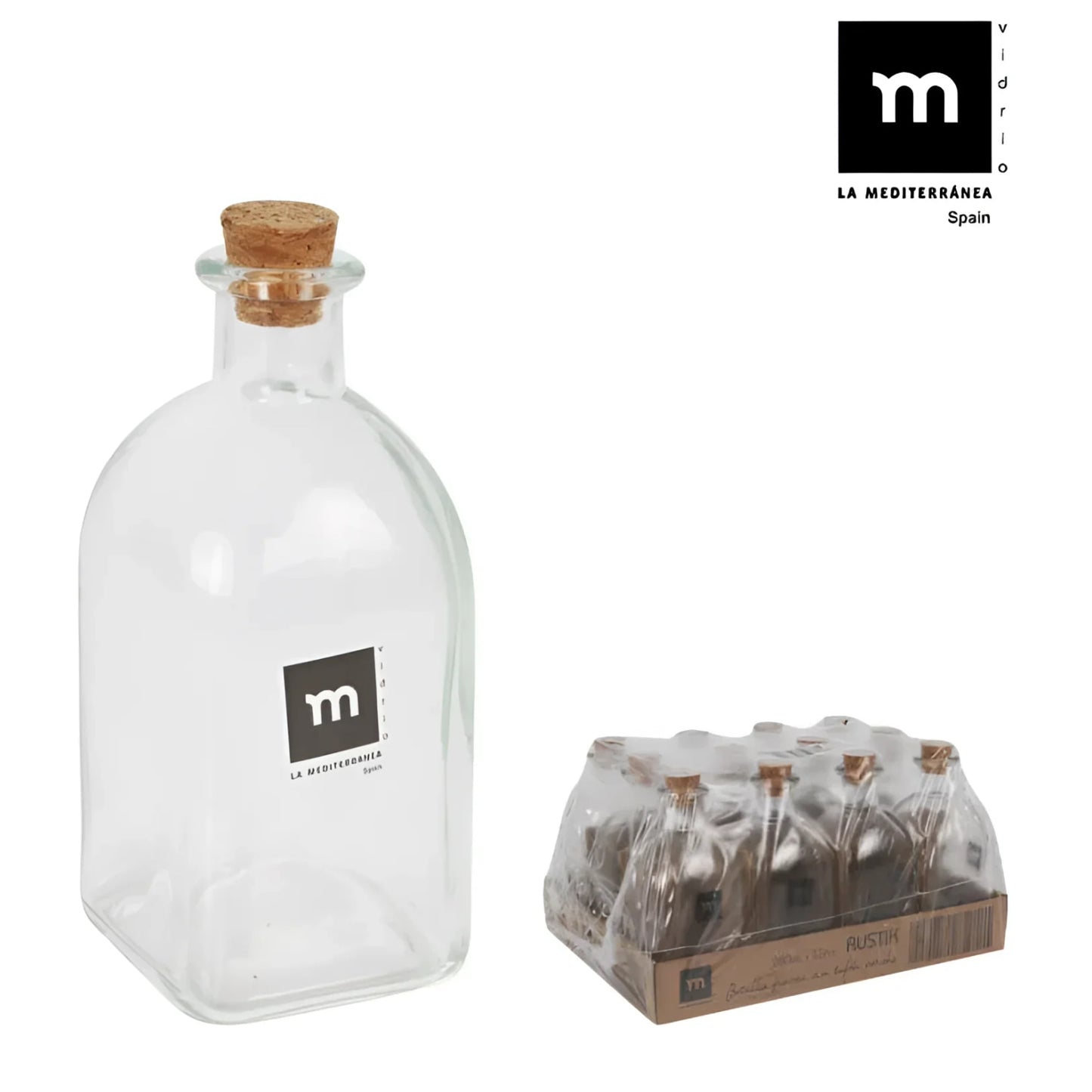 FRASCA 280ML Glass Bottle with cork TAP wine CARAFE liquor olive oil wine