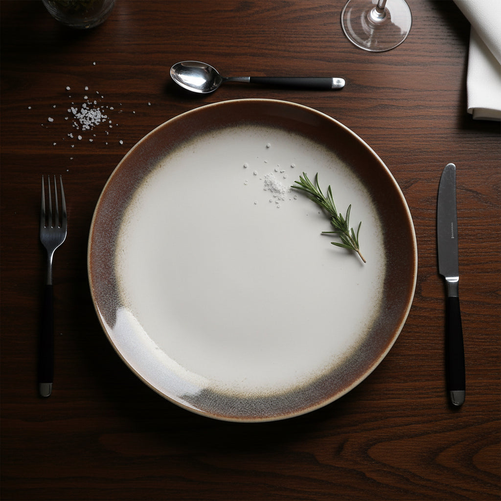 Fustam 20cm Dessert Plate Irregular shape Stoneware