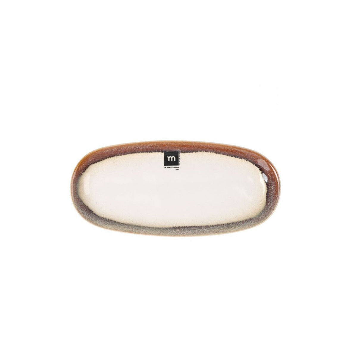 Fustam 25x12cm Dessert plate starters tapas dish Irregular shape