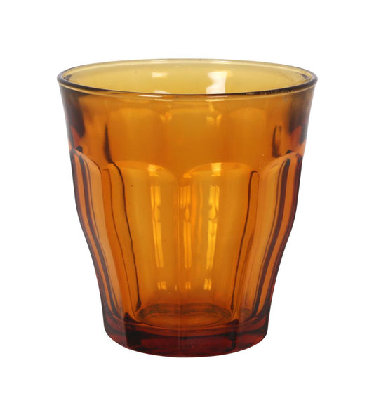 6X DURALEX Picardie Amber Drinking Glasses tumblers 250ml