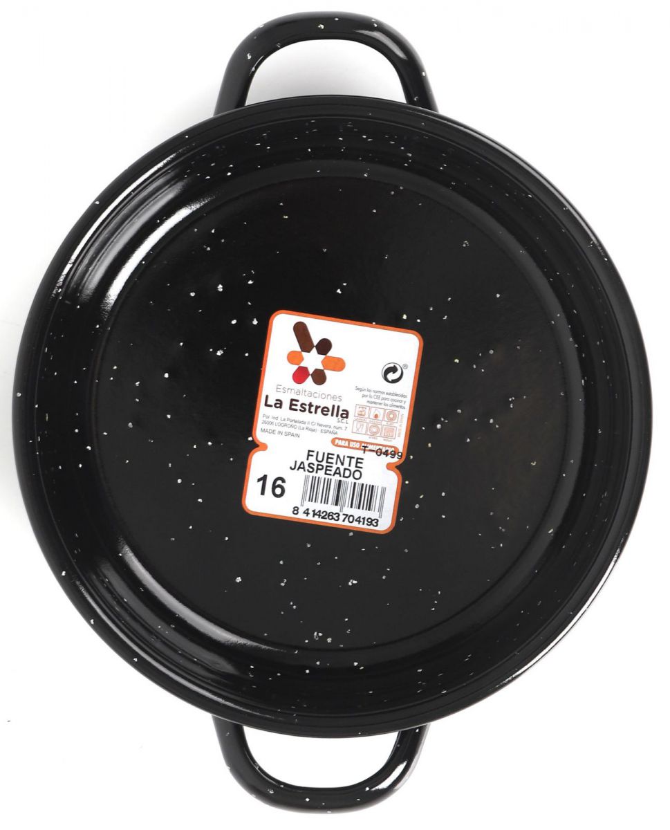 Estrella Spanish Mini paella pan deep 16cm / 0.6L tapas dish