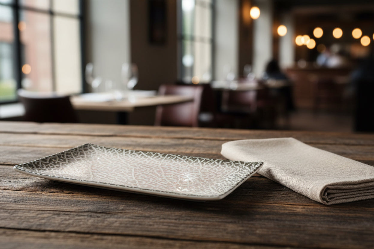 Milo rectangular 30x15cm tapas sushi dish