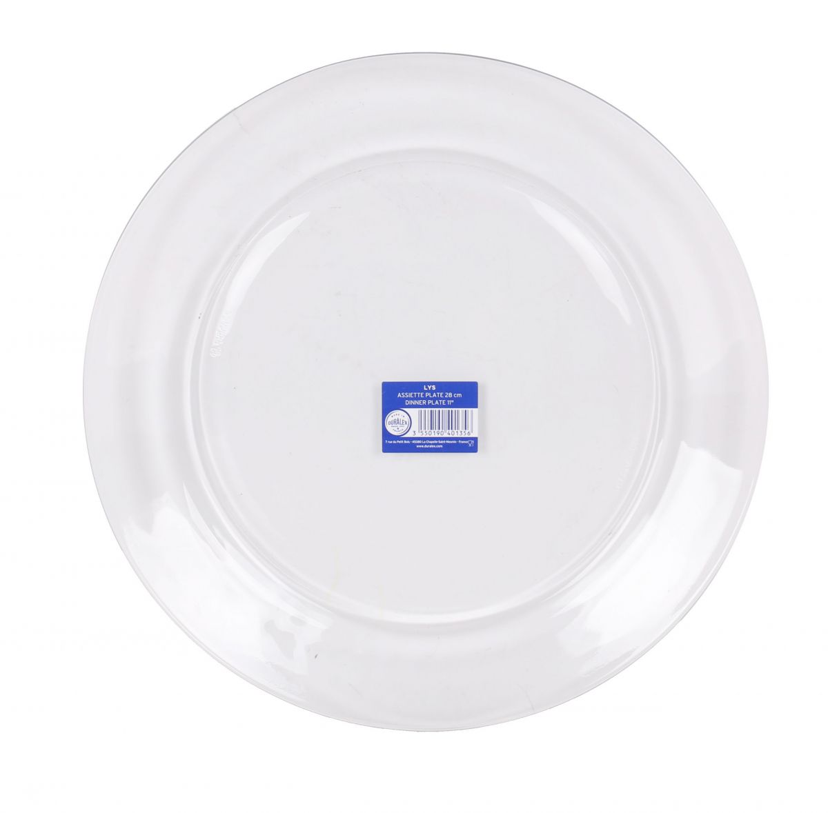 Duralex Lys Clear Dinner plate 28cm