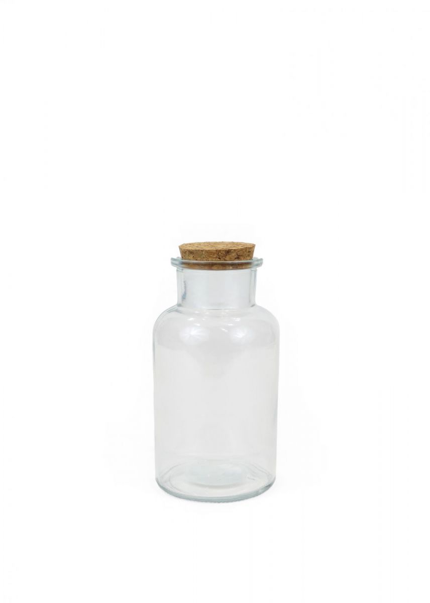 Round Glass Bottle with cork 250ML wine liquor olive oil wine WIDE NECK FRASCA
