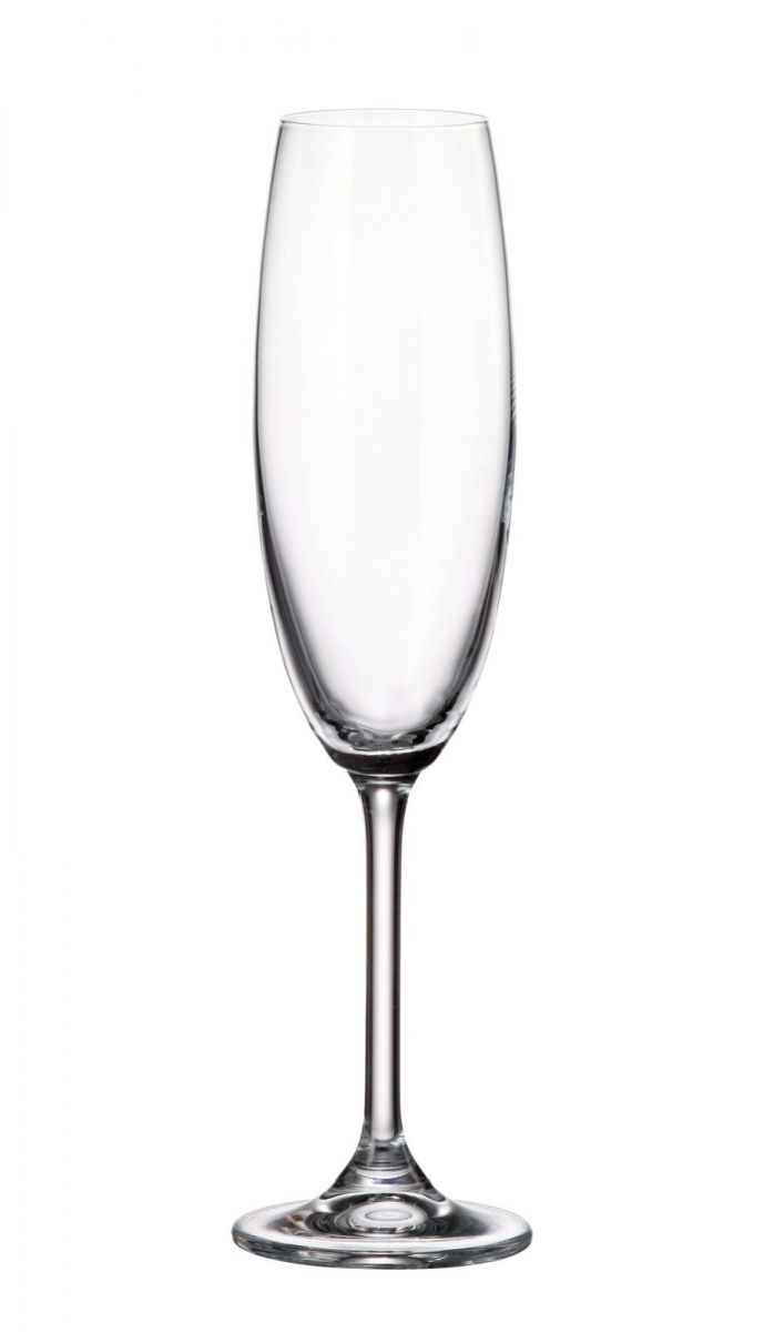 Noela Champagne Flute Bohemia Crystal 220ml prosecco cava glass