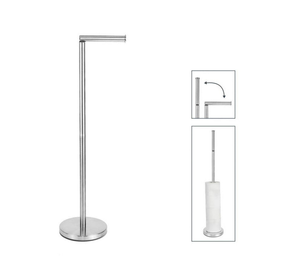 Toilet paper Tissue roll Holder Bathroom Stainless Steel 72x15cm