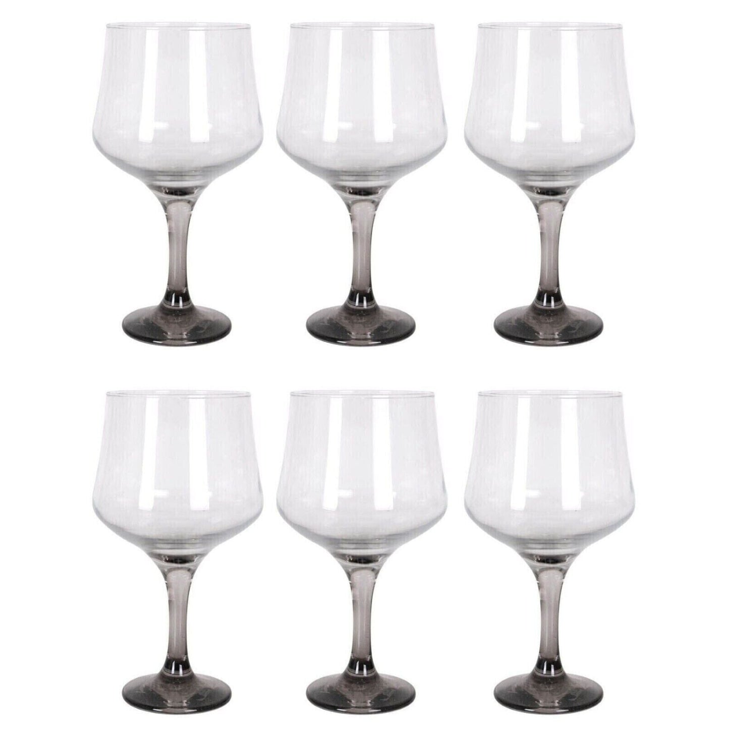 Gin Tonic Cocktail glasses wine glass grey stem 685ml