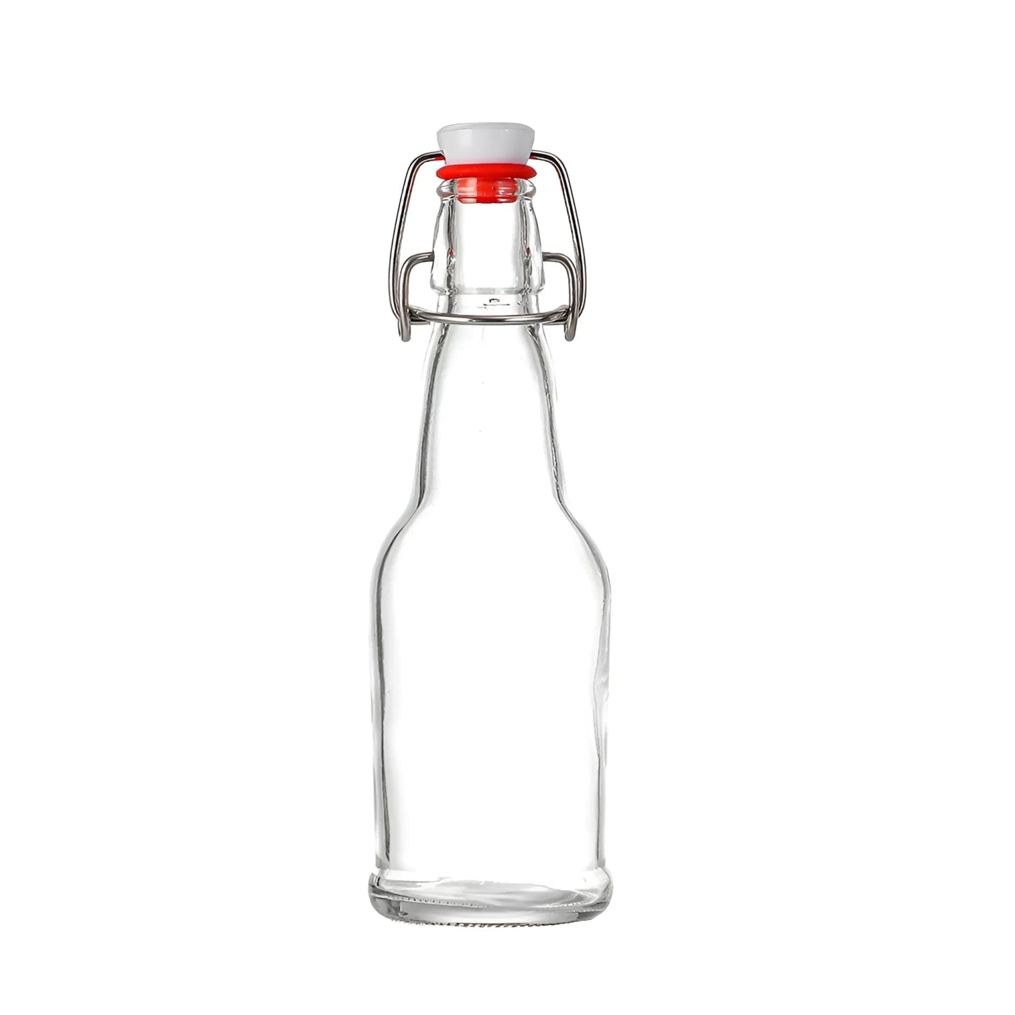 Glass Swing Flip Top Lid Bottles water wine Cider Reusable Home Eva 250ml