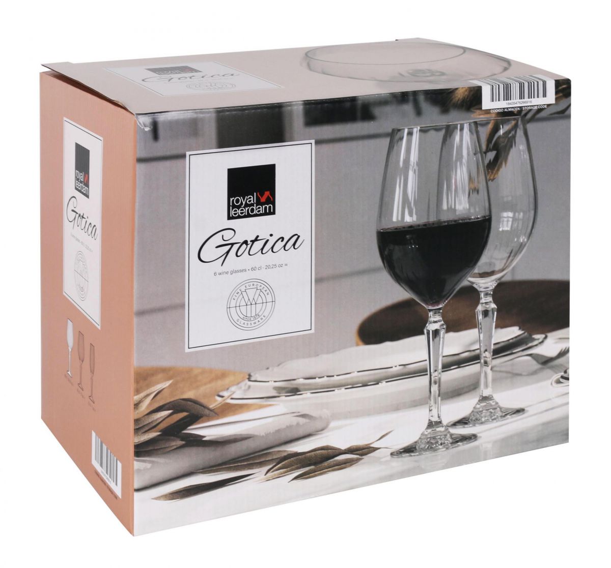 Gotica 600ml wine glasses Royal Leerdam
