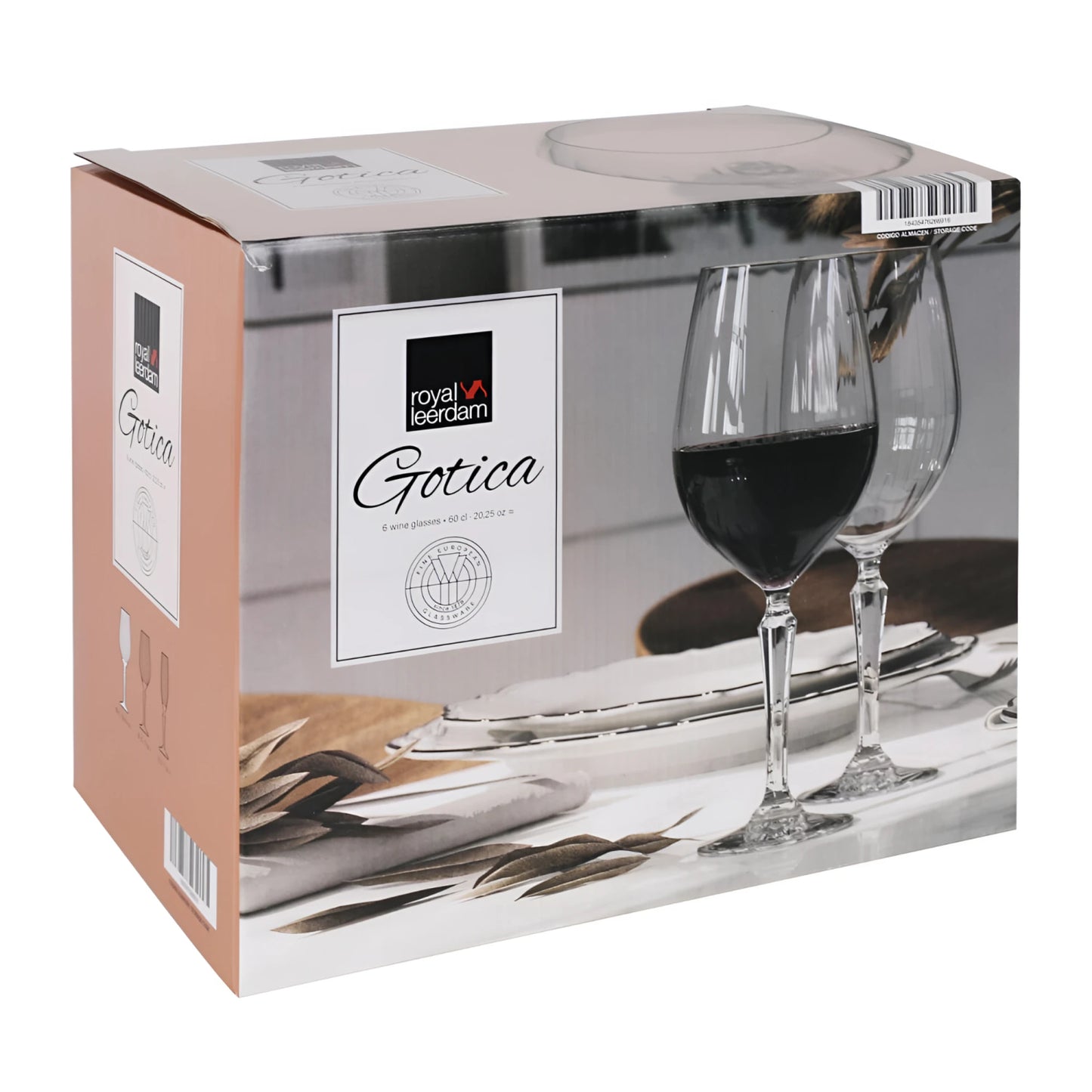 Gotica 600ml wine glasses Royal Leerdam