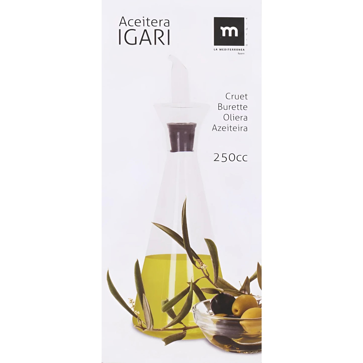 Igari 250ml Olive Oil vinegar Dispenser Borosilicate glass bottle salads dressing cooking utensils