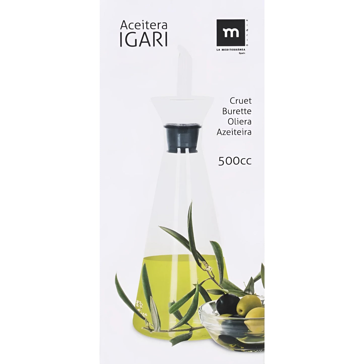 Igari 500ml Olive Oil Dispenser Borosilicate glass bottle