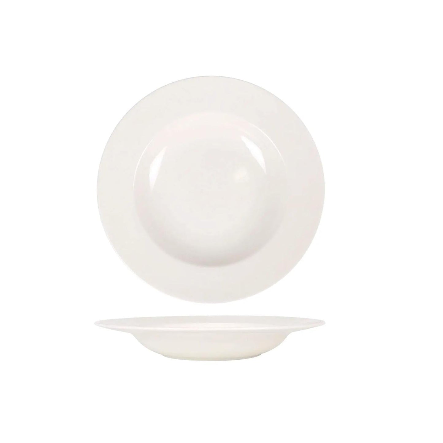 Itaca Ivory porcelain soup plate bowl 23x4cm soup deep plate Viejo Valle