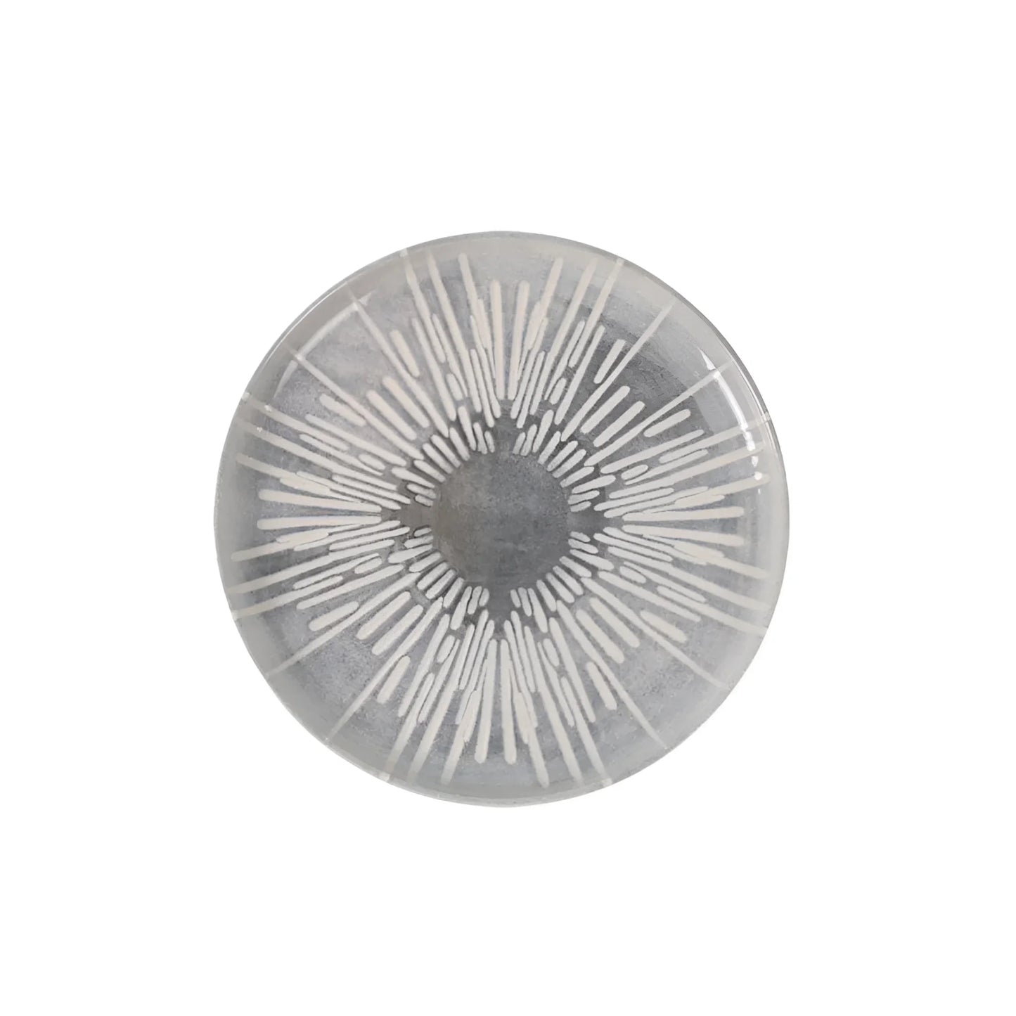 Ivar 25cm Dinner plates Relief decoration Stoneware Grey Irys design