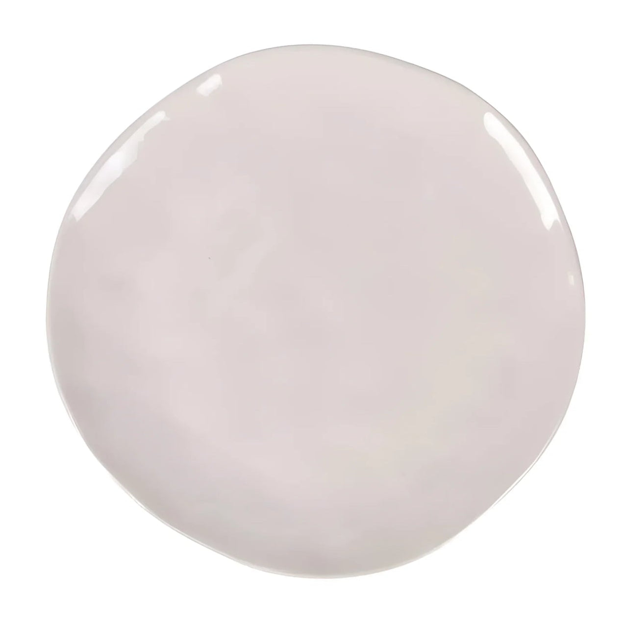 Ivory Iberica irregular shape 26cm dinner plate stoneware