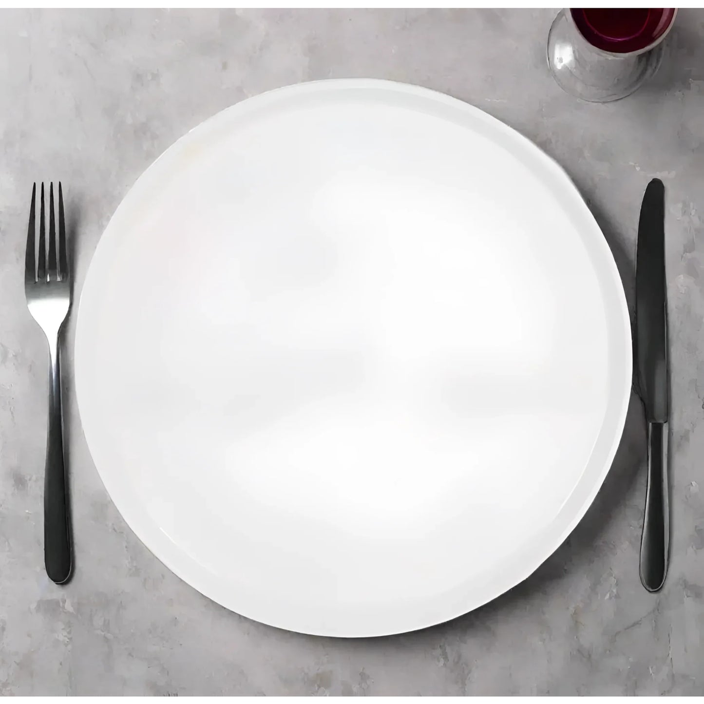 White pizza plate restaurants large tray stoneware porcelain