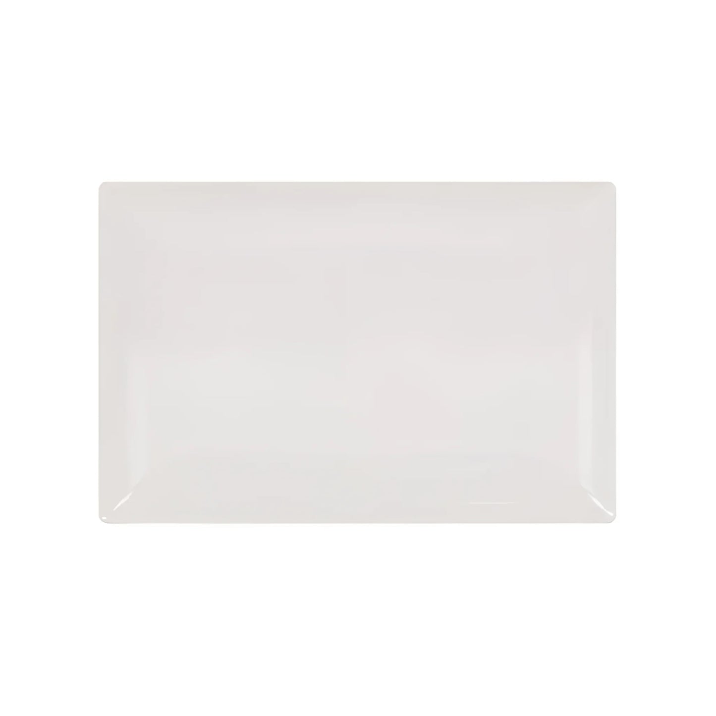 Ivory shine rectangular 30x20cm dinner plate Stoneware