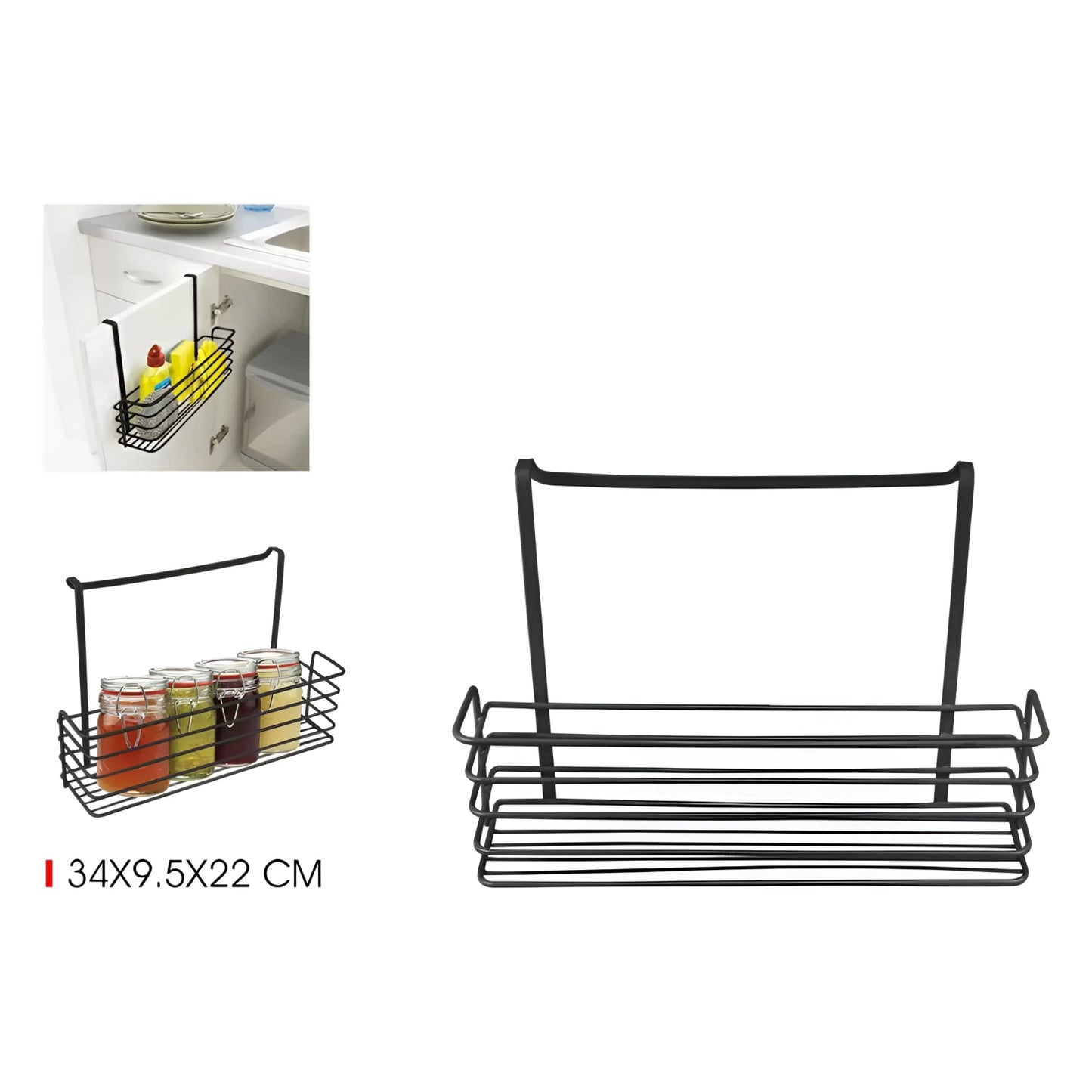 Kitchen cupboard door hanger storage metal
