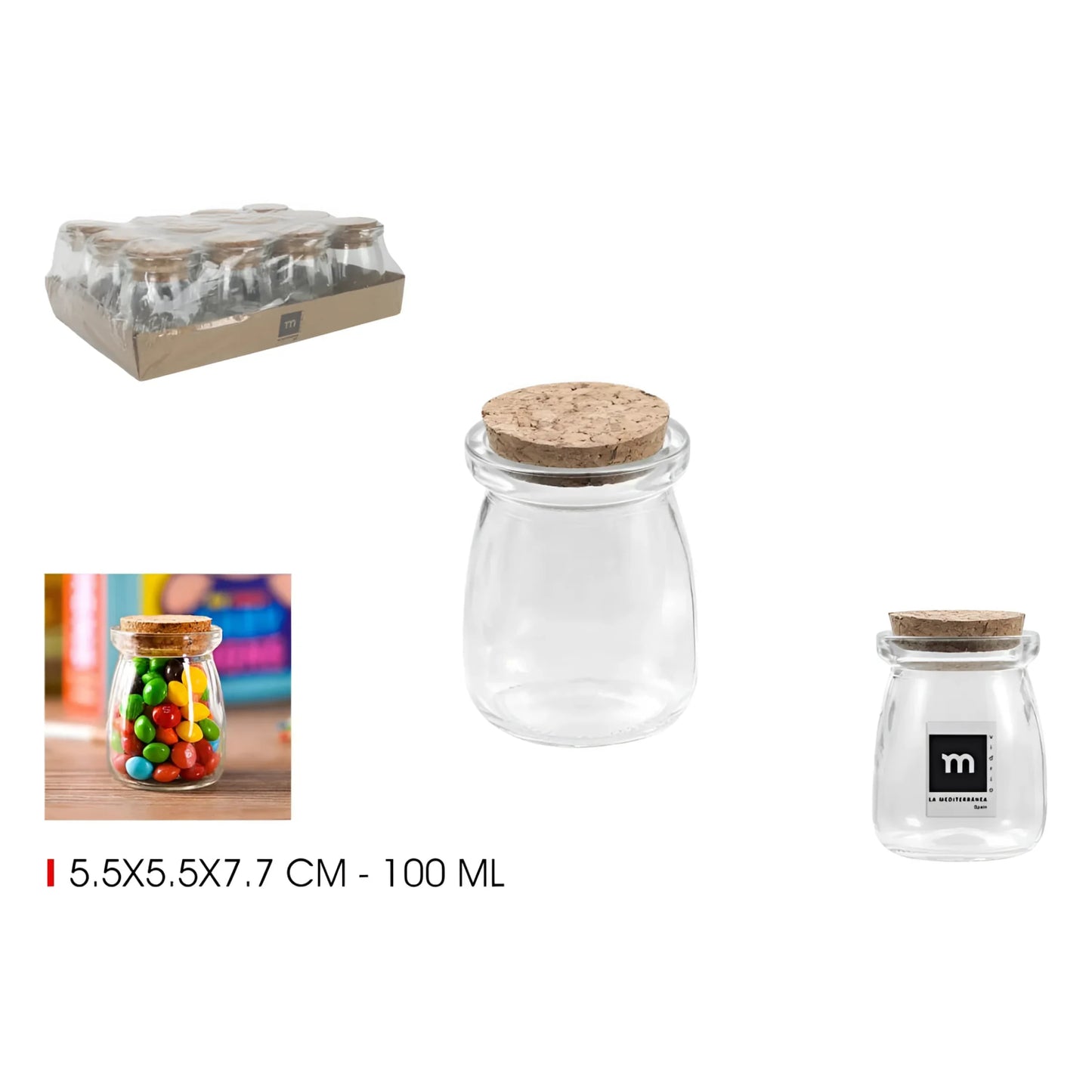 Kitchen Jars Borosilicate glass 100ml