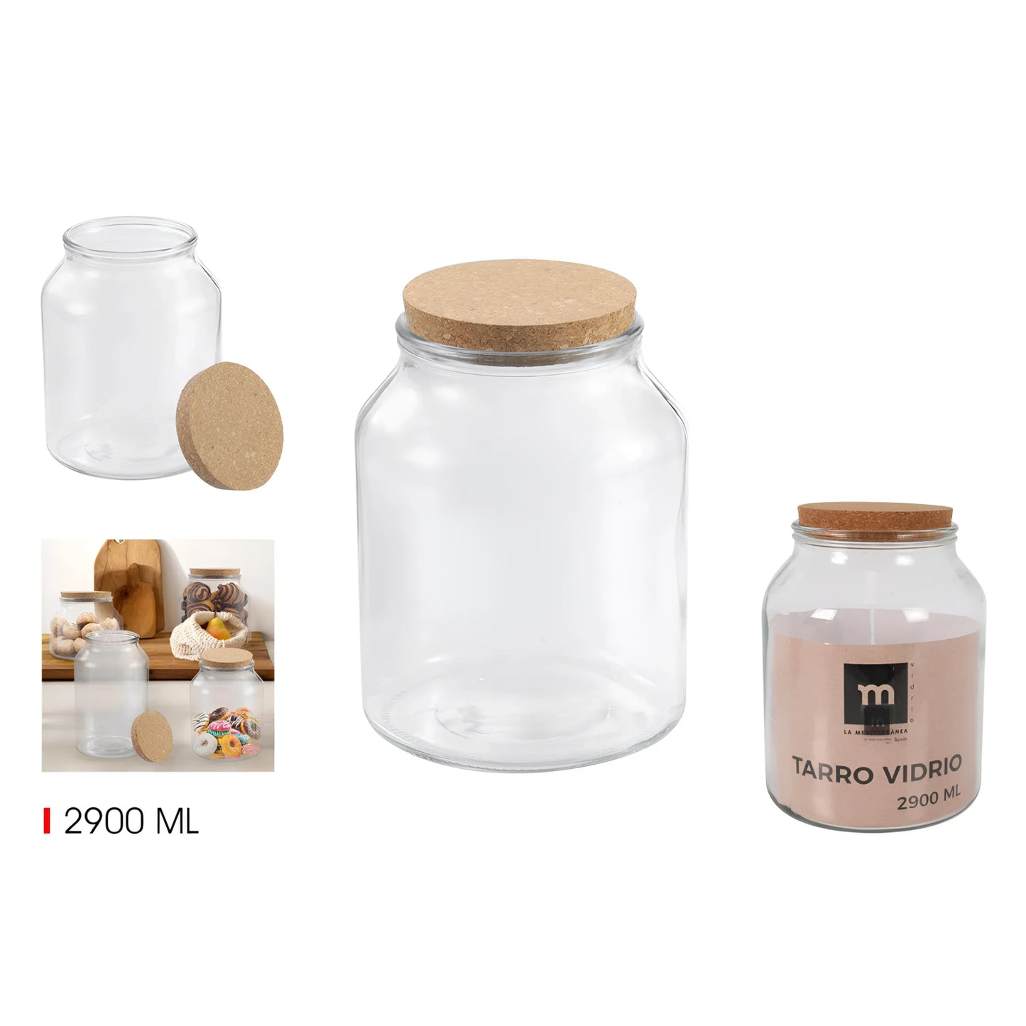 Kitchen Jars Borosilicate glass 2.9L