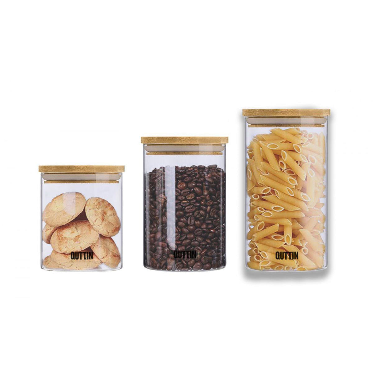 Kitchen Jars Borosilicate glass food storage pasta 11x20cm Quttin