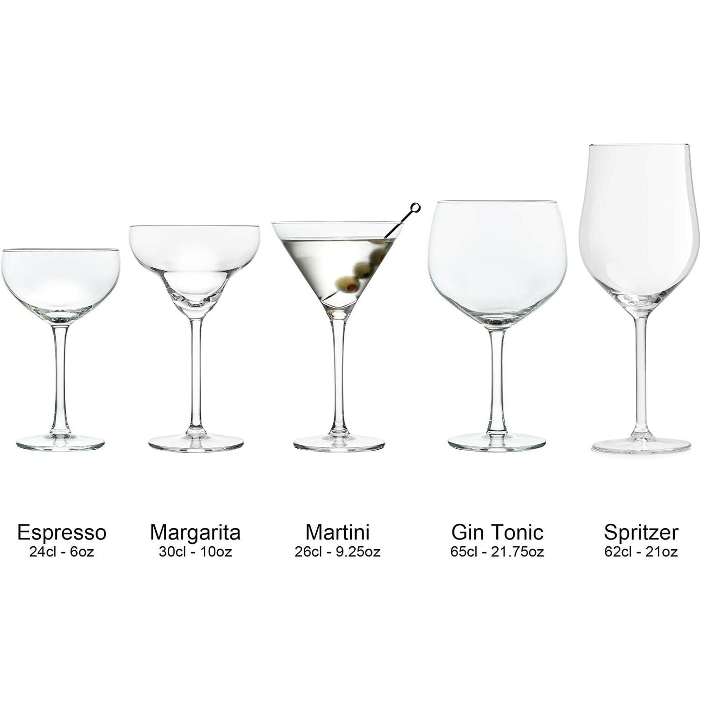 Large MARTINI glasses 260ml