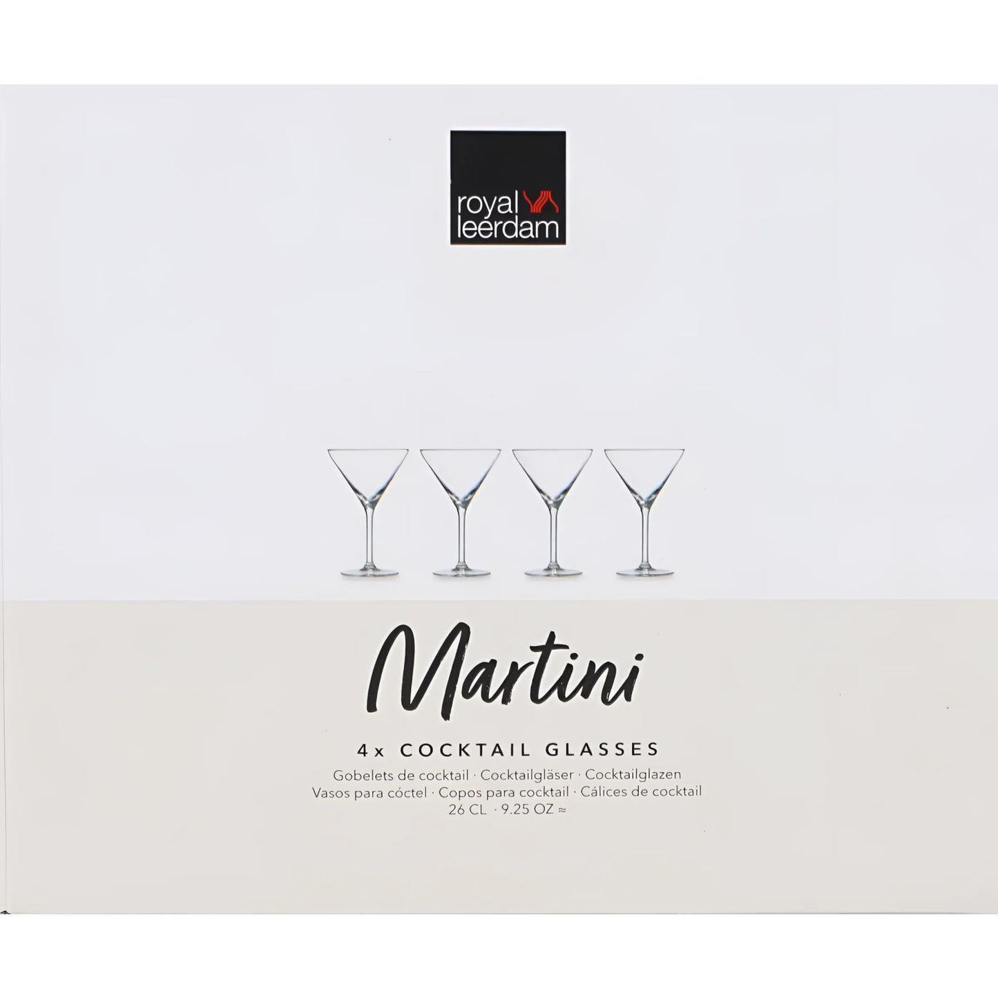 Large MARTINI glasses 260ml