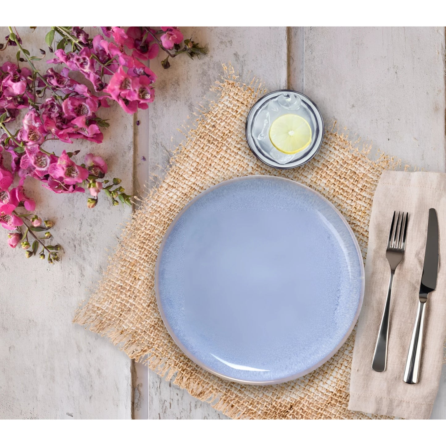 Macarella blue 33x14.8cm Dessert plate starters tapas dish Irregular shape