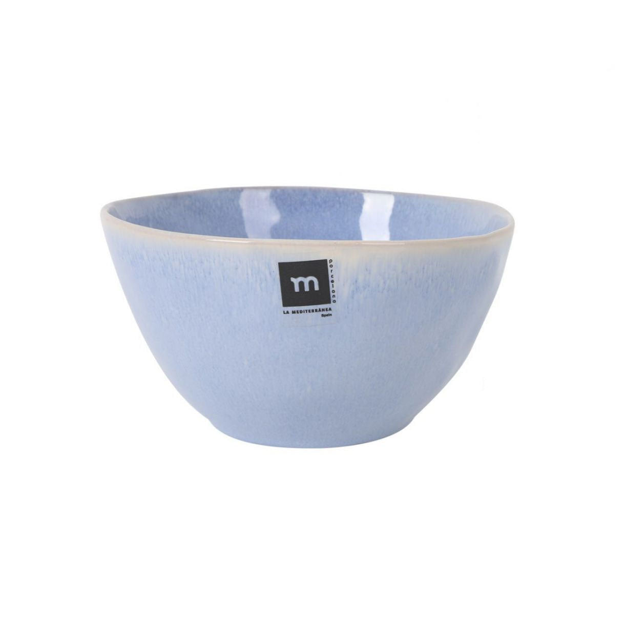 Macarella Blue 18x9.5 Pasta Bowl Salad serving dish Blue Irregular shape Stoneware 1.3L
