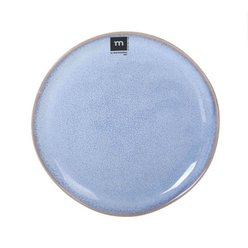 Macarella Blue 20cm Dessert Plate Irregular shape Stoneware