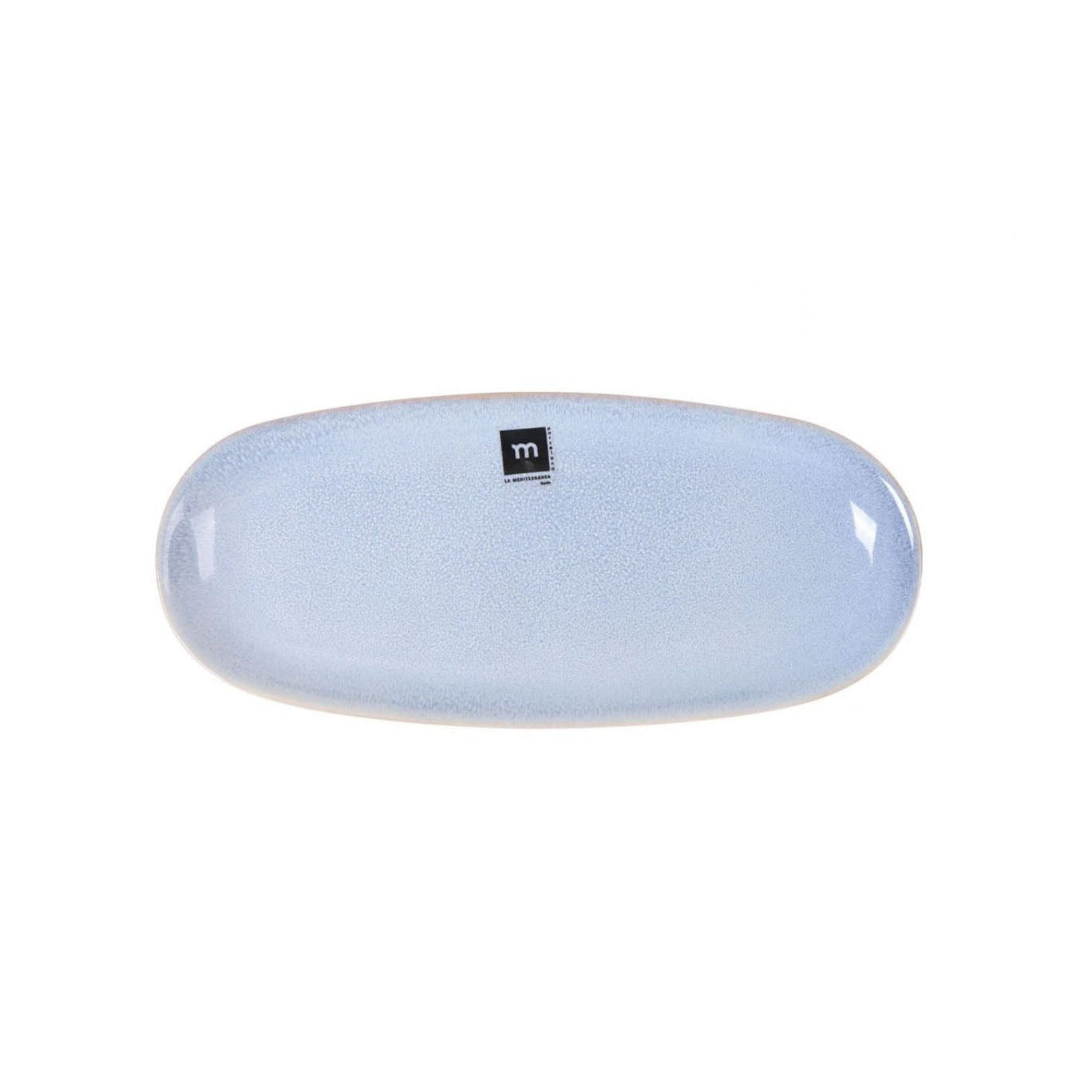 Macarella Blue 25x12cm Dessert plate starters tapas dish Irregular shape
