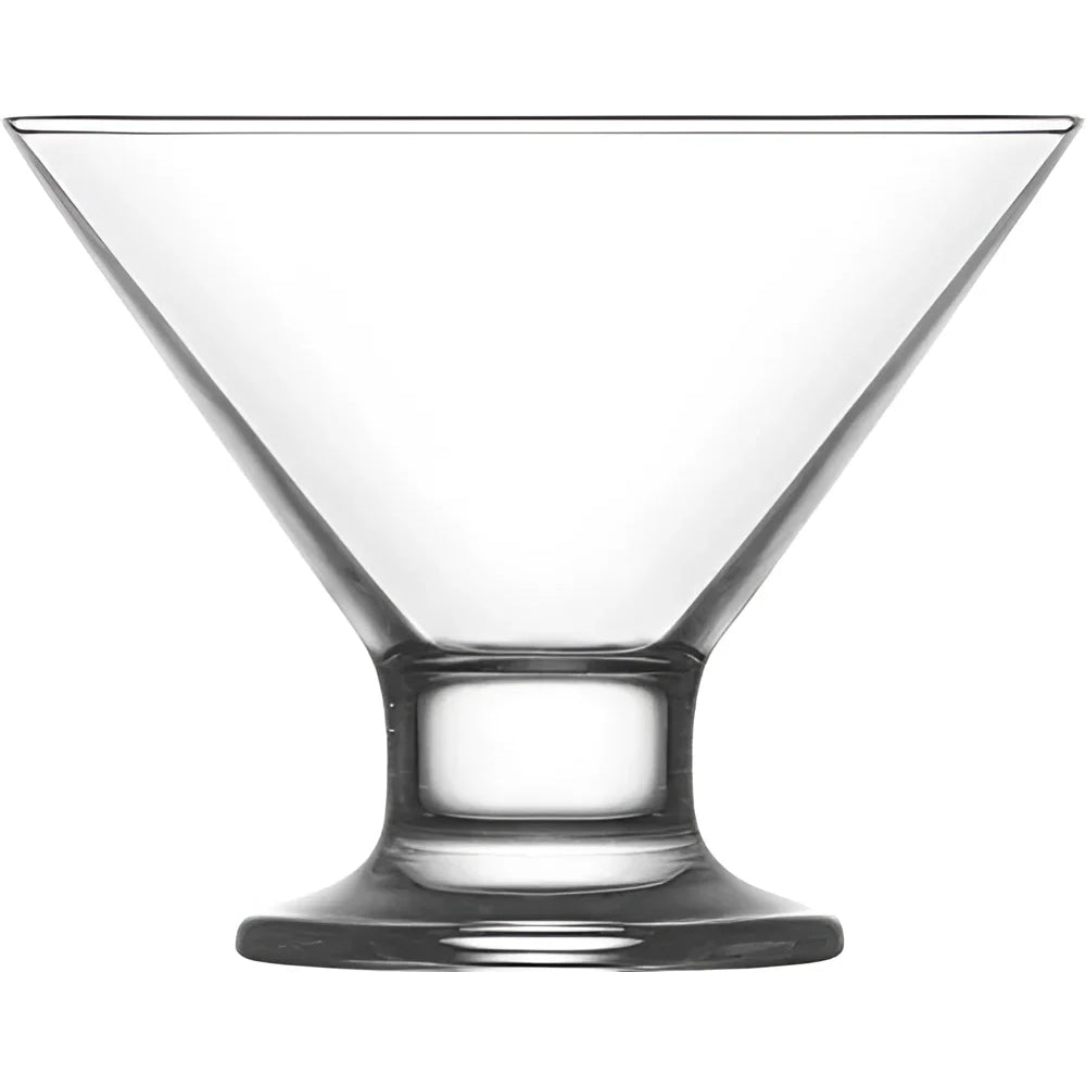 Martini cocktail glasses or sundae dessert glasses 165ml crema
