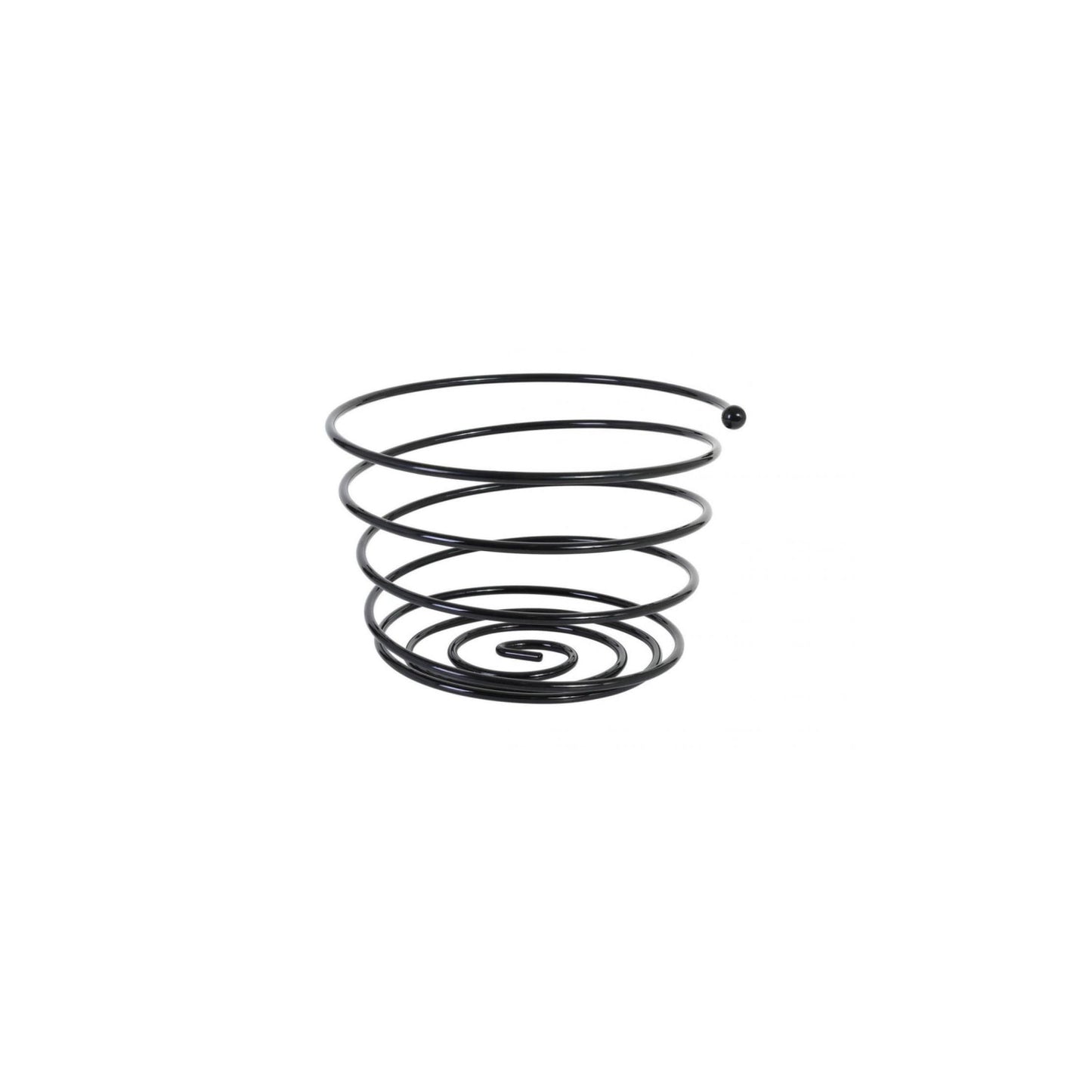Metal Fruit bowl spiral 26x17cm Black