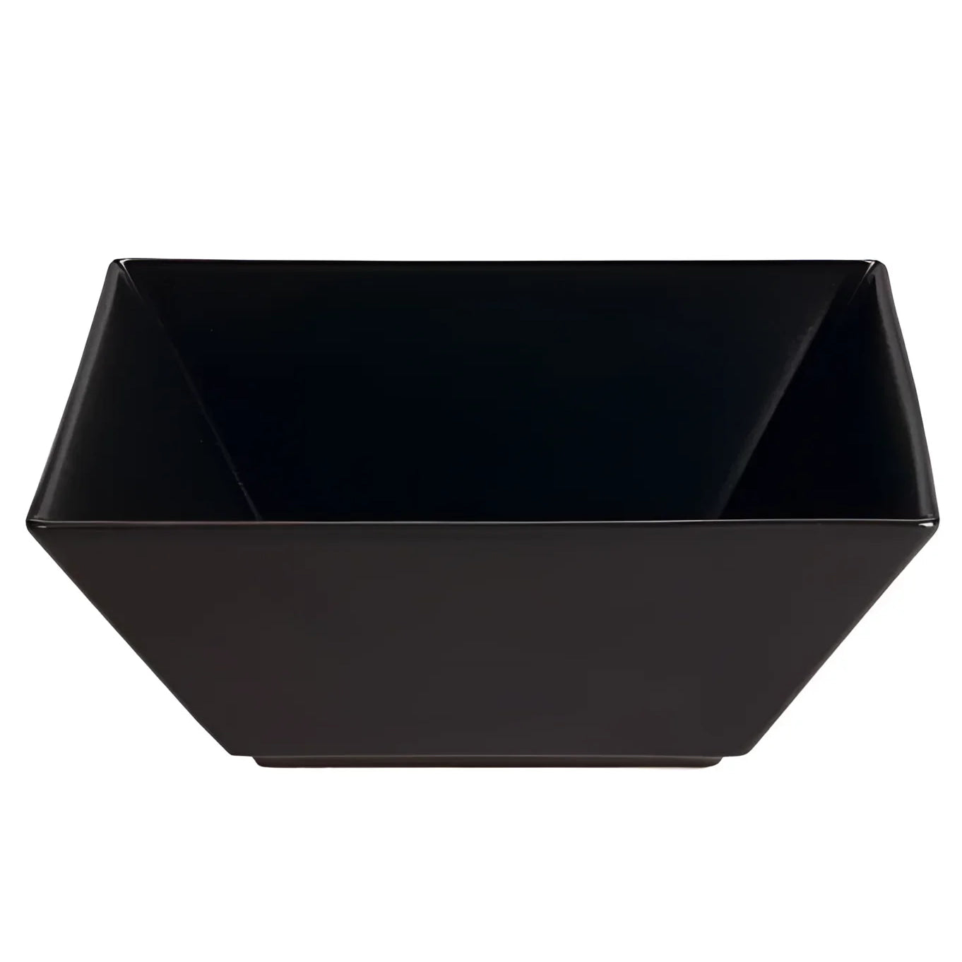 Ming square black salad bowl 22x22x9cm