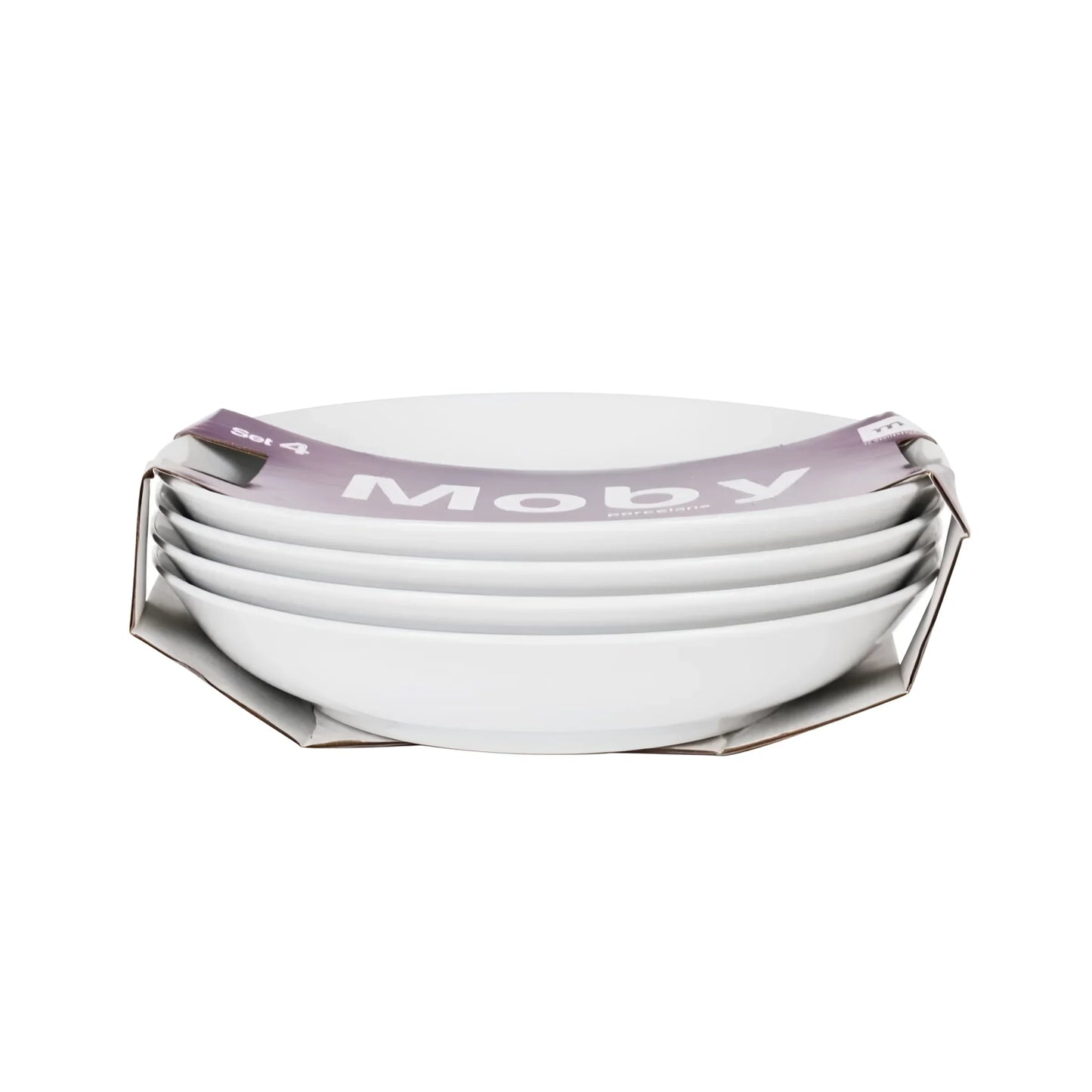 Moby 21x4cm Bowl White Porcelain